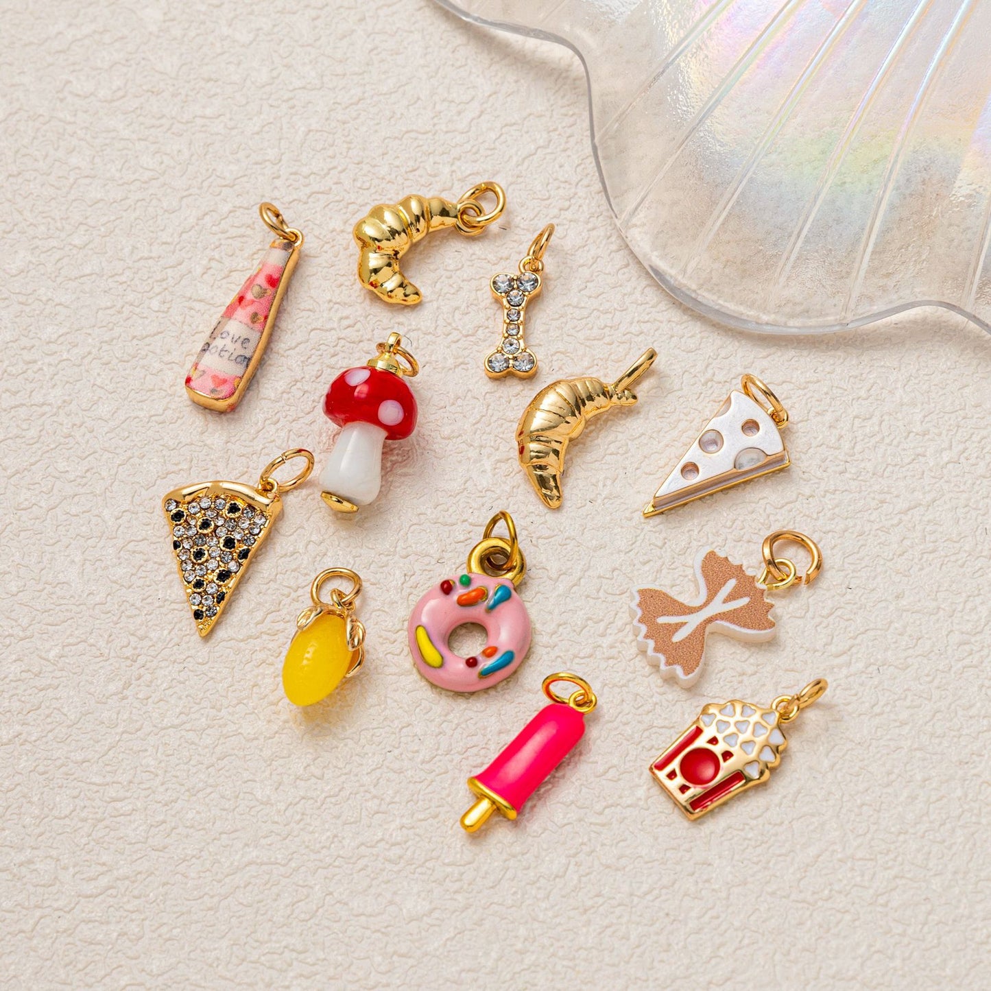 Minimalist PVD Plated Brass Fruit Charm Bar