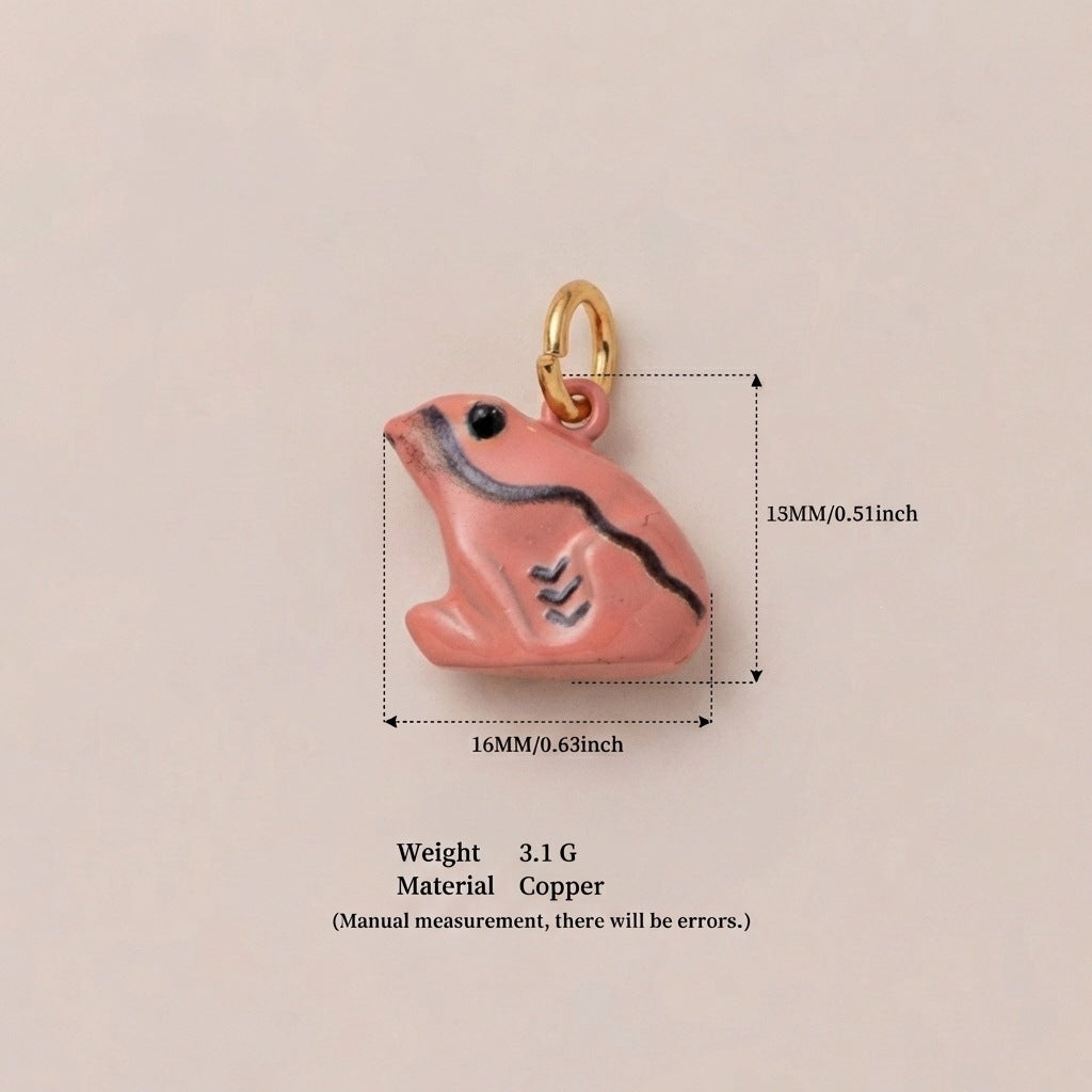 Casual Plated Brass Heart Charm Bar