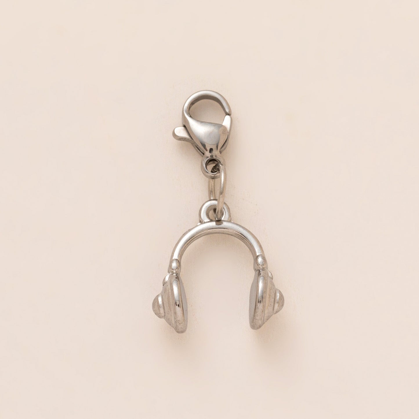Sweet Geometric Heart Titanium Steel Plated Pendant Charm Bar for Cable Chain Necklace Unisex DIY Jewelry