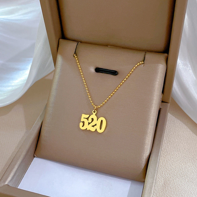 Collana in Acciaio al Titanio Geometrica Minimalista con Placcatura in Oro per Donna e Uomo Ciondolo a Medaglione con Catena