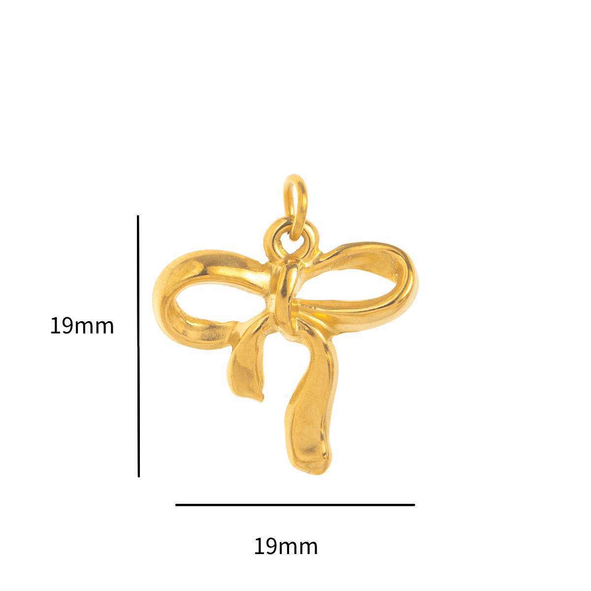 Sweet Floral Rectangle Heart Plated Stainless Steel Charm Bar Pendant for Women