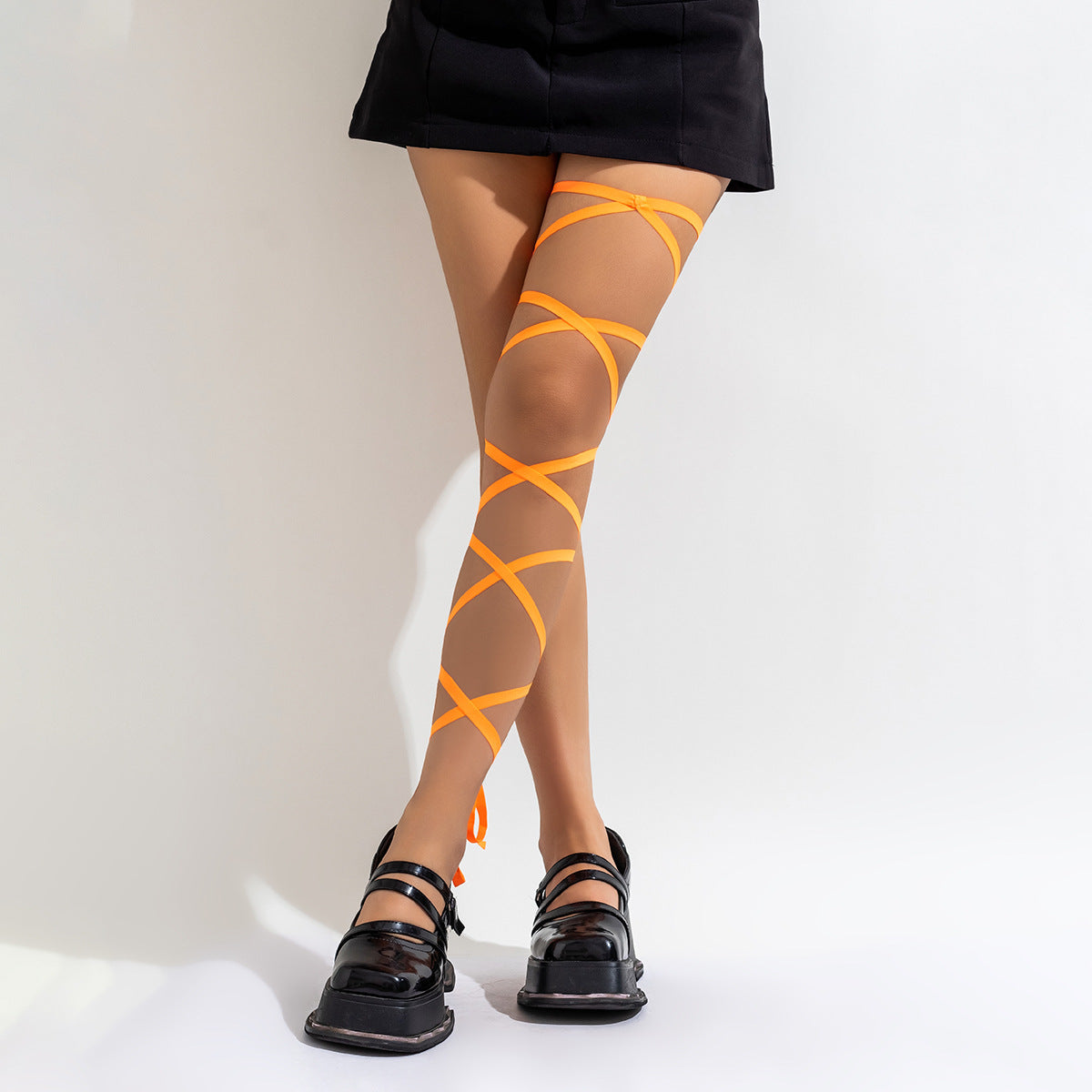 Gothic Geometric Elastic Leg Chain for Women