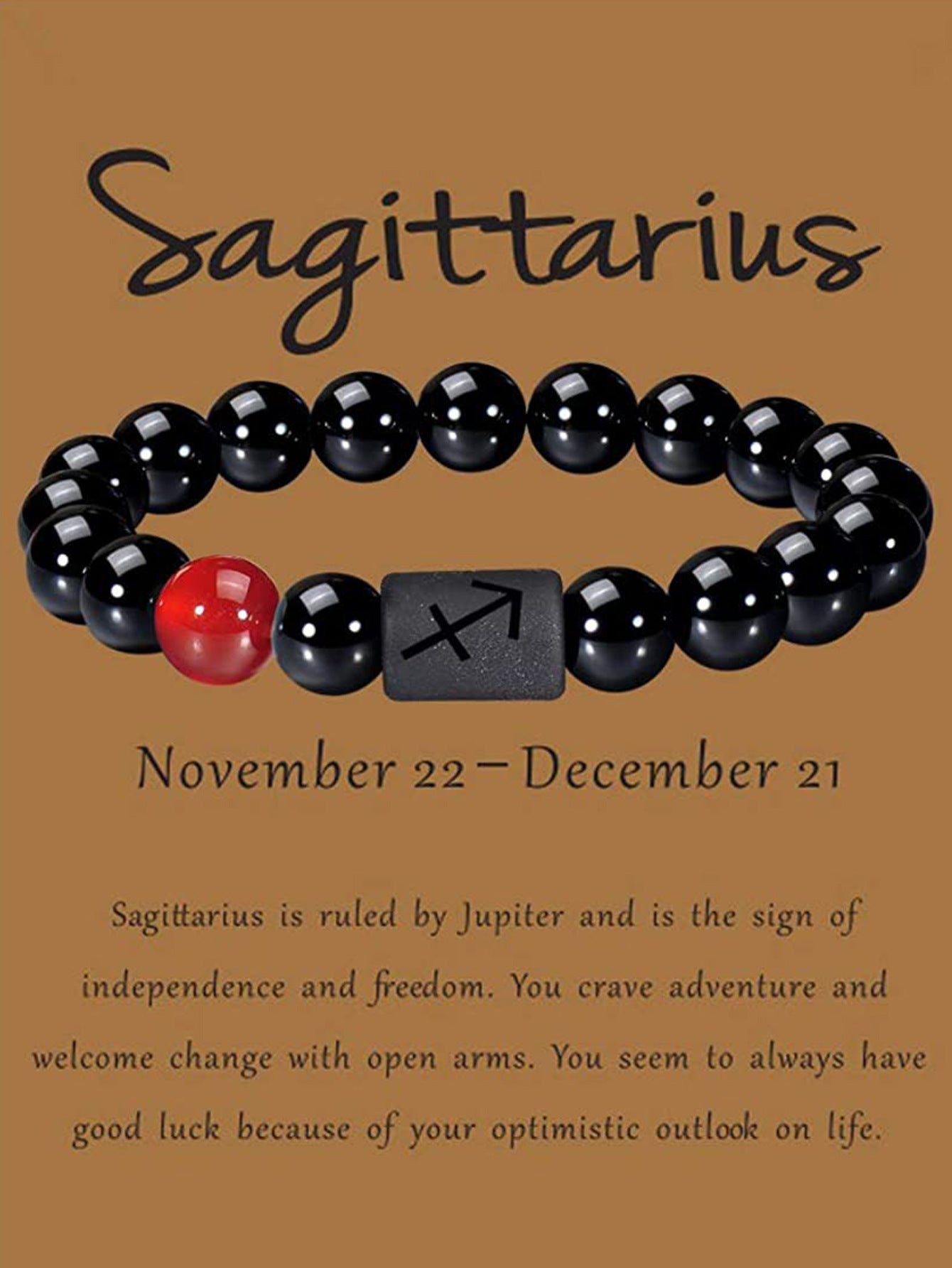 Unisex Natural Stone Zodiac Beaded Bracelet