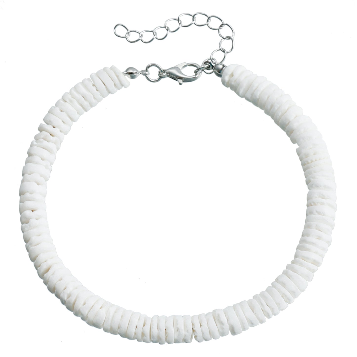Tobillera Bohemia Irregular de Conchas Puka Naturales para Mujer con Cadena de Aleación y Diseño de Estilo Playero Hecho a Mano