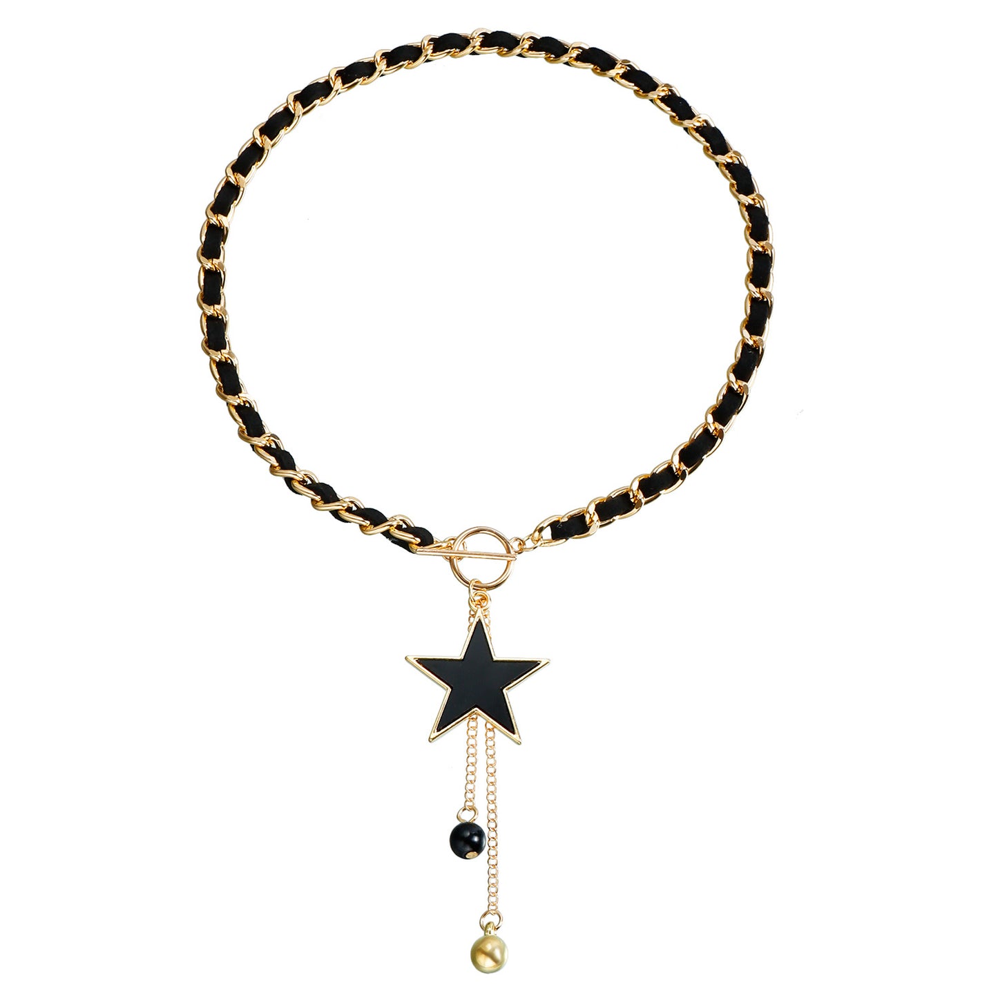 Minimalist Heart Alloy Plated Pendant Necklace with Tassel for Women