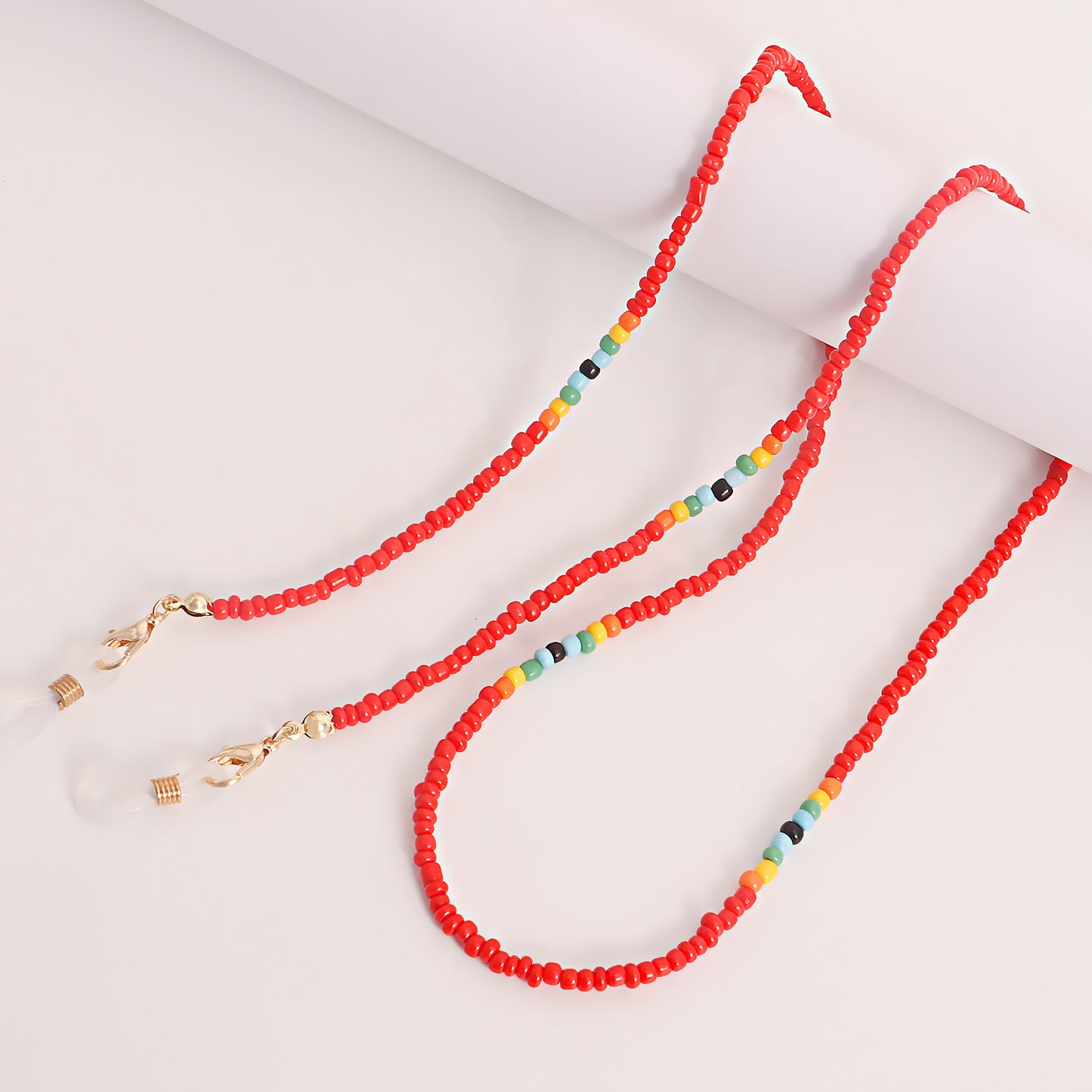 Colorful Alloy Ball Chain Glasses and Mask Holder