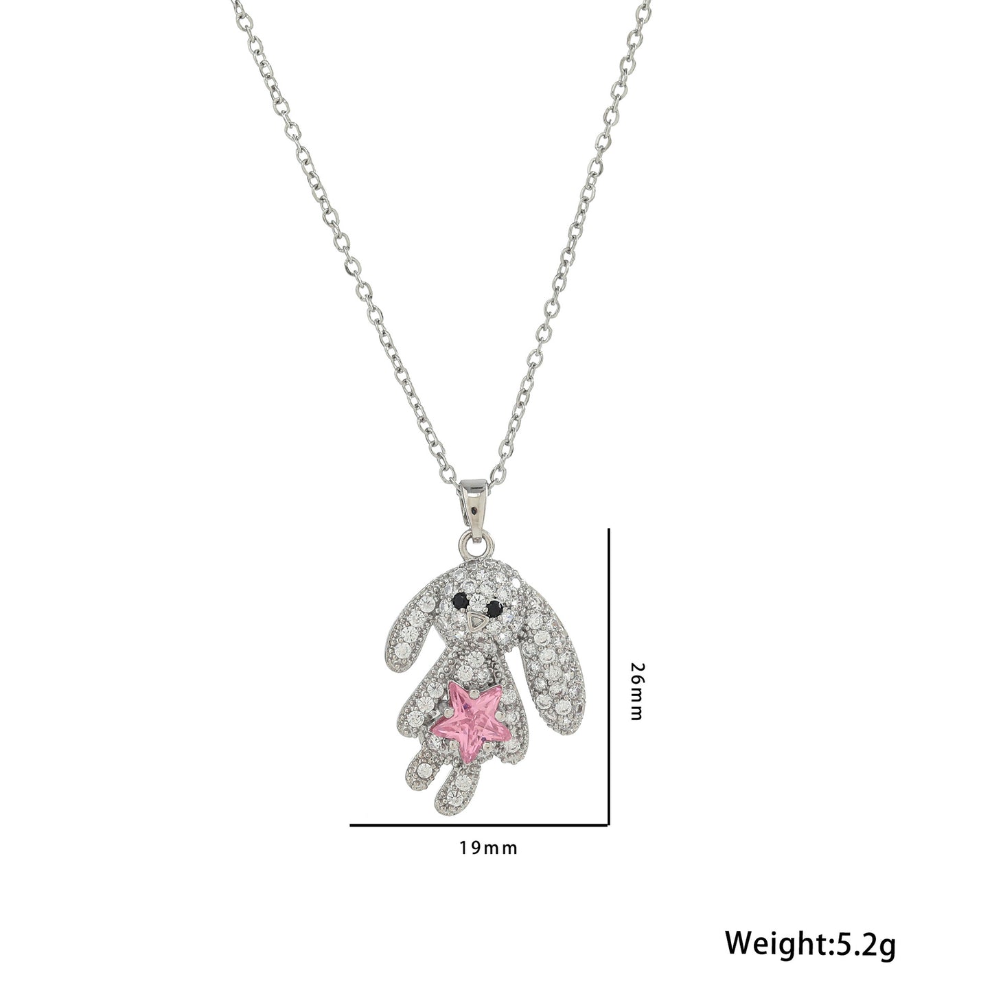 Minimalist Heart-Shaped Titanium Steel Pendant Necklace with Rhinestone Inlay for Women