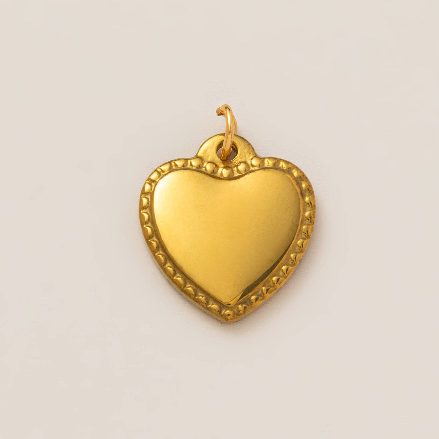 Vintage Luxury Heart Geometric Stainless Steel Plated Drip Oil Charm Bar