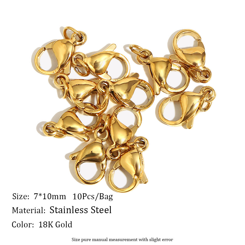 Minimalist Stainless Steel 18K Gold Plated Round DIY Charm Bar Findings