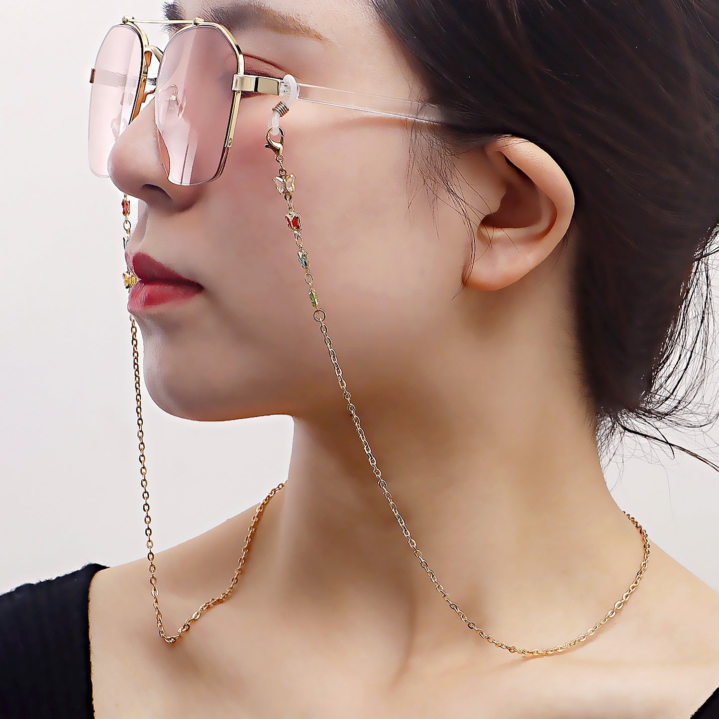 Alloy Anti-Slip Mask Chain and Eyeglass Holder Strap