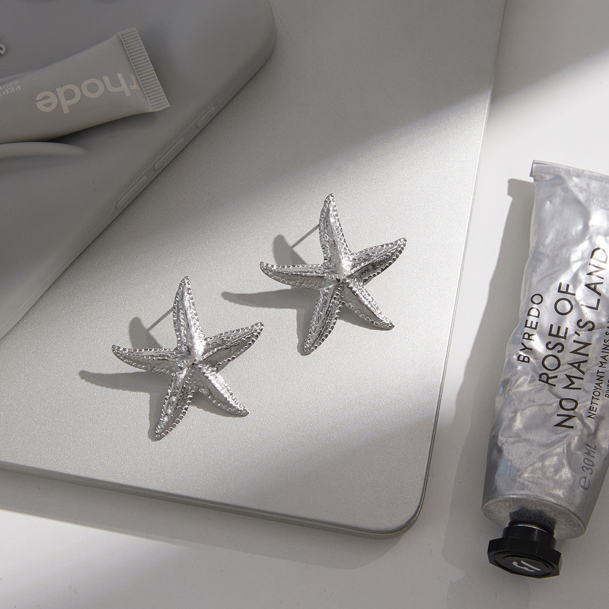 Minimalist Luxury Starfish Stainless Steel Earrings PVD Plated