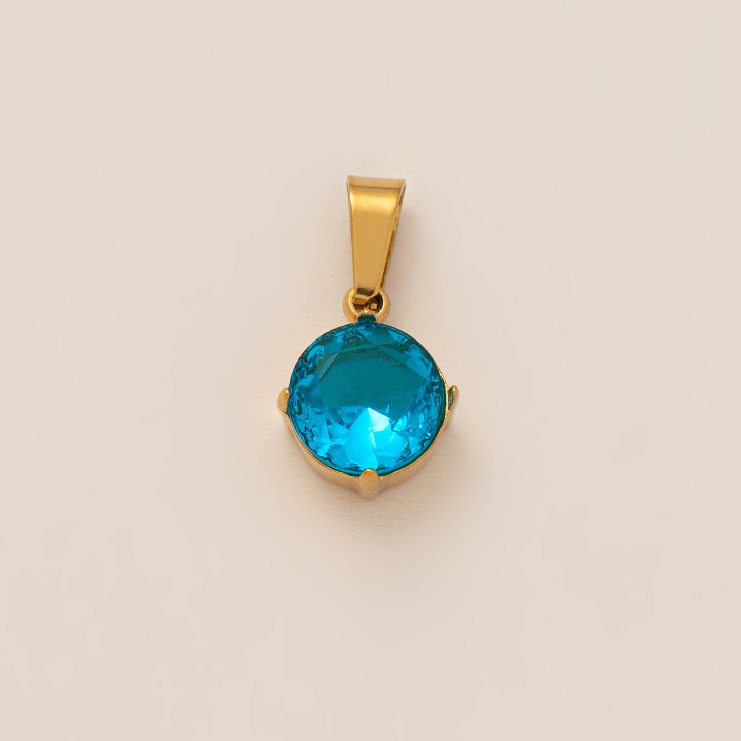 Vintage Geometric Stainless Steel 18K Gold Plated PVD Cubic Zirconia Pendant Necklace Charm Bar for Unisex
