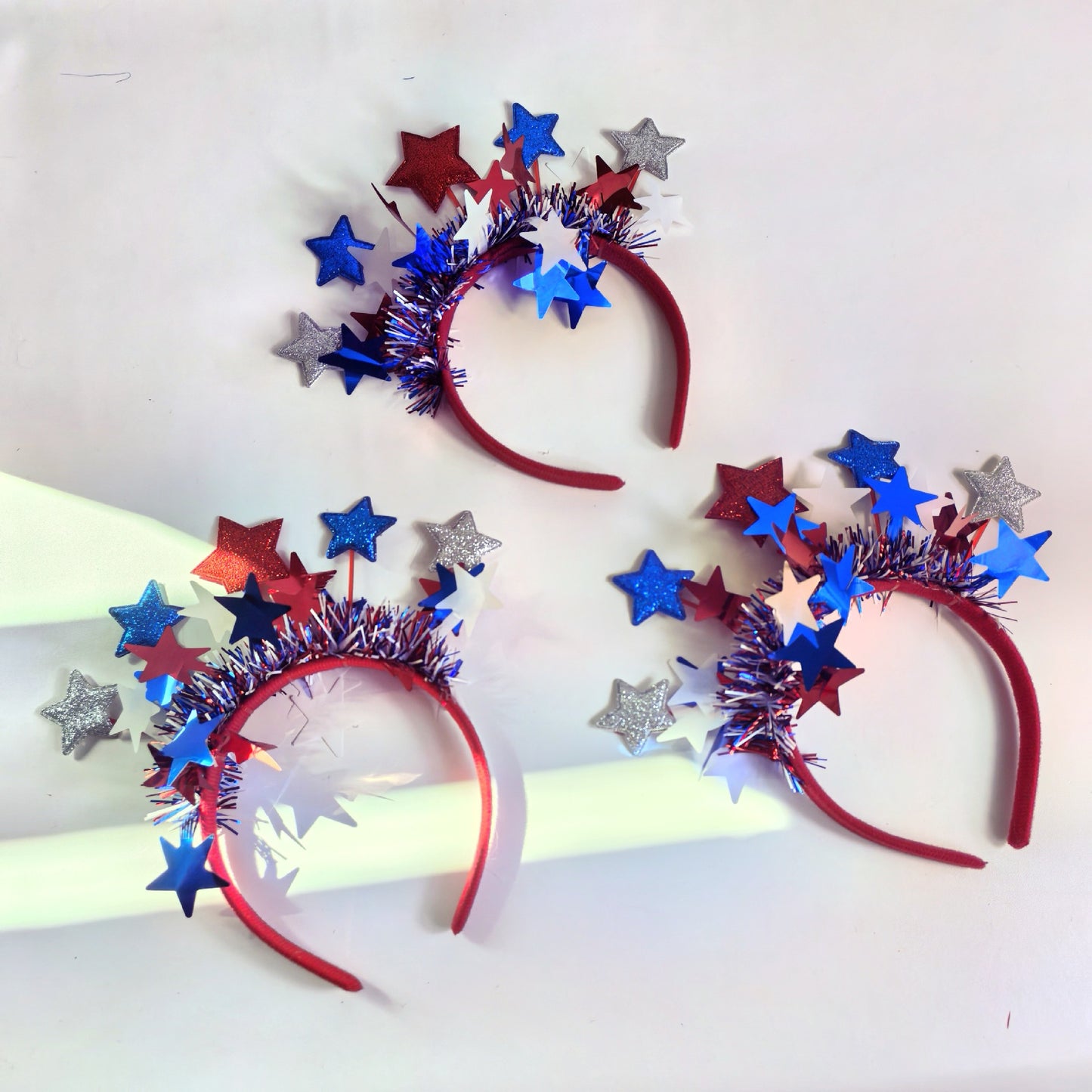 Fascia per capelli in tessuto a forma di stella per decorazioni per feste o festival unisex