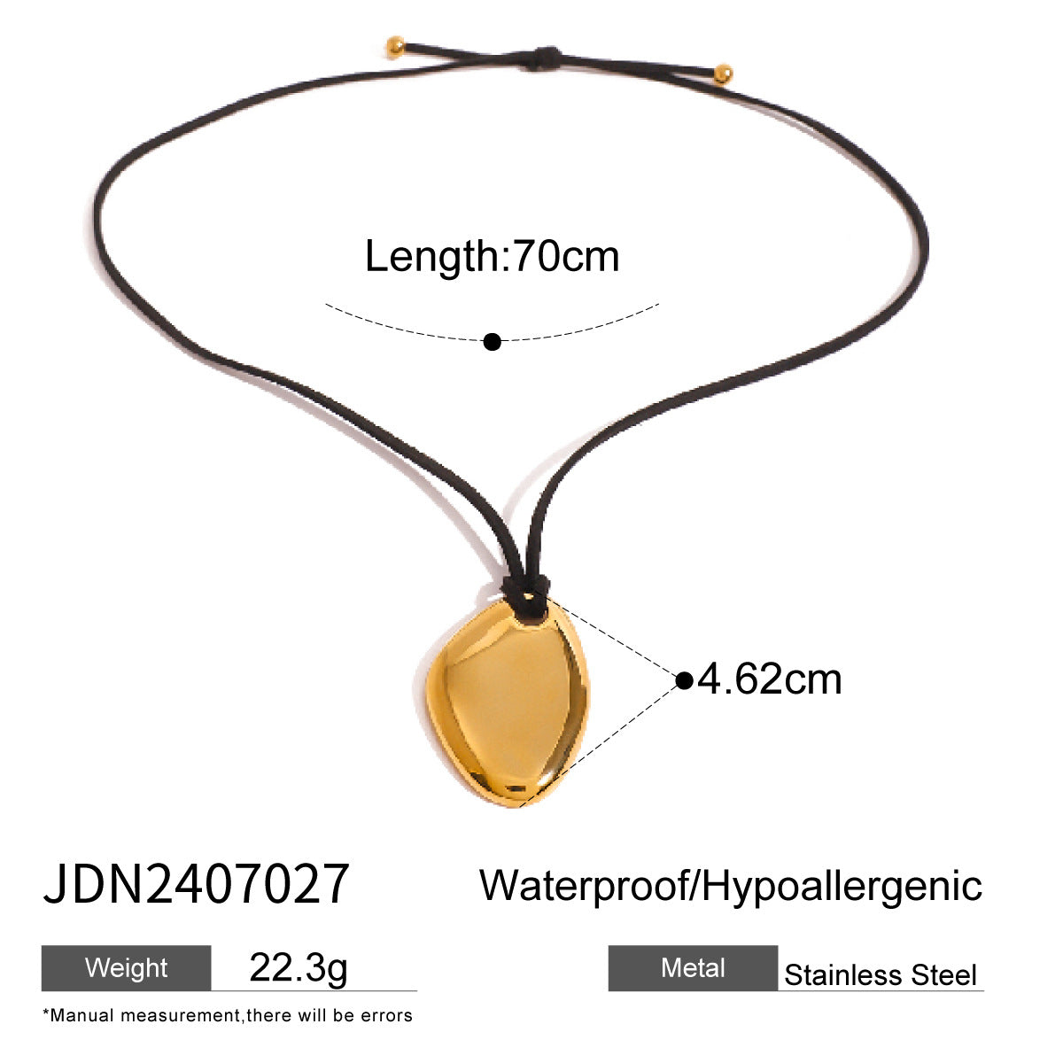 Minimalist Geometric Starfish Stainless Steel Necklace with Titanium Steel Pendant for Women