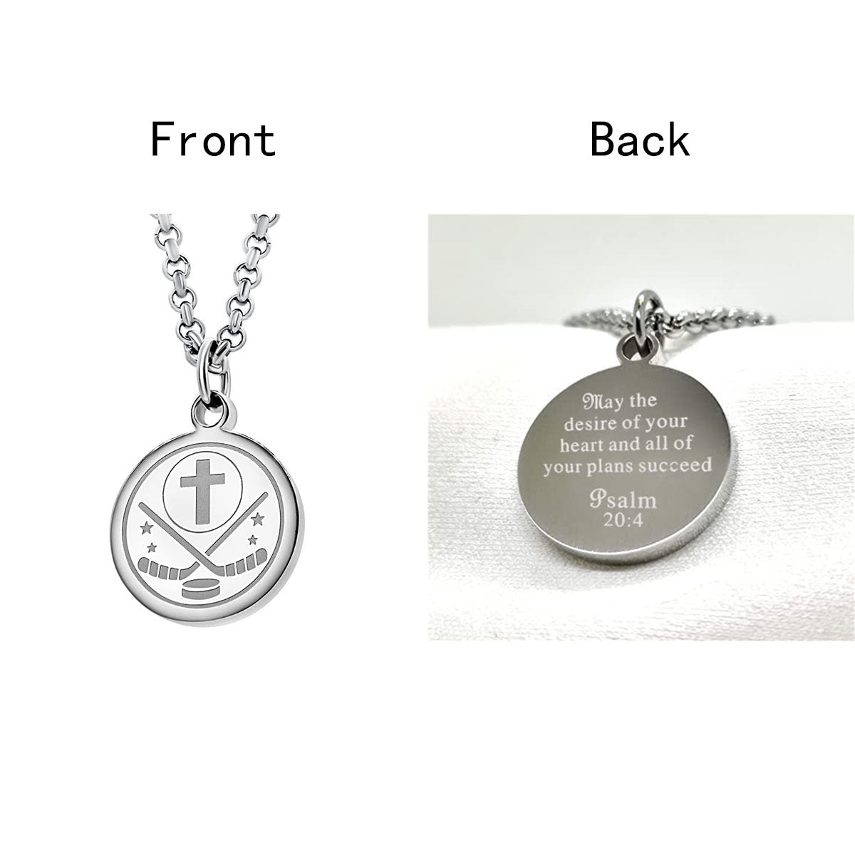 Collana girocollo da donna con ciondolo rotondo geometrico minimalista in acciaio al titanio con finitura lucida e catena a O