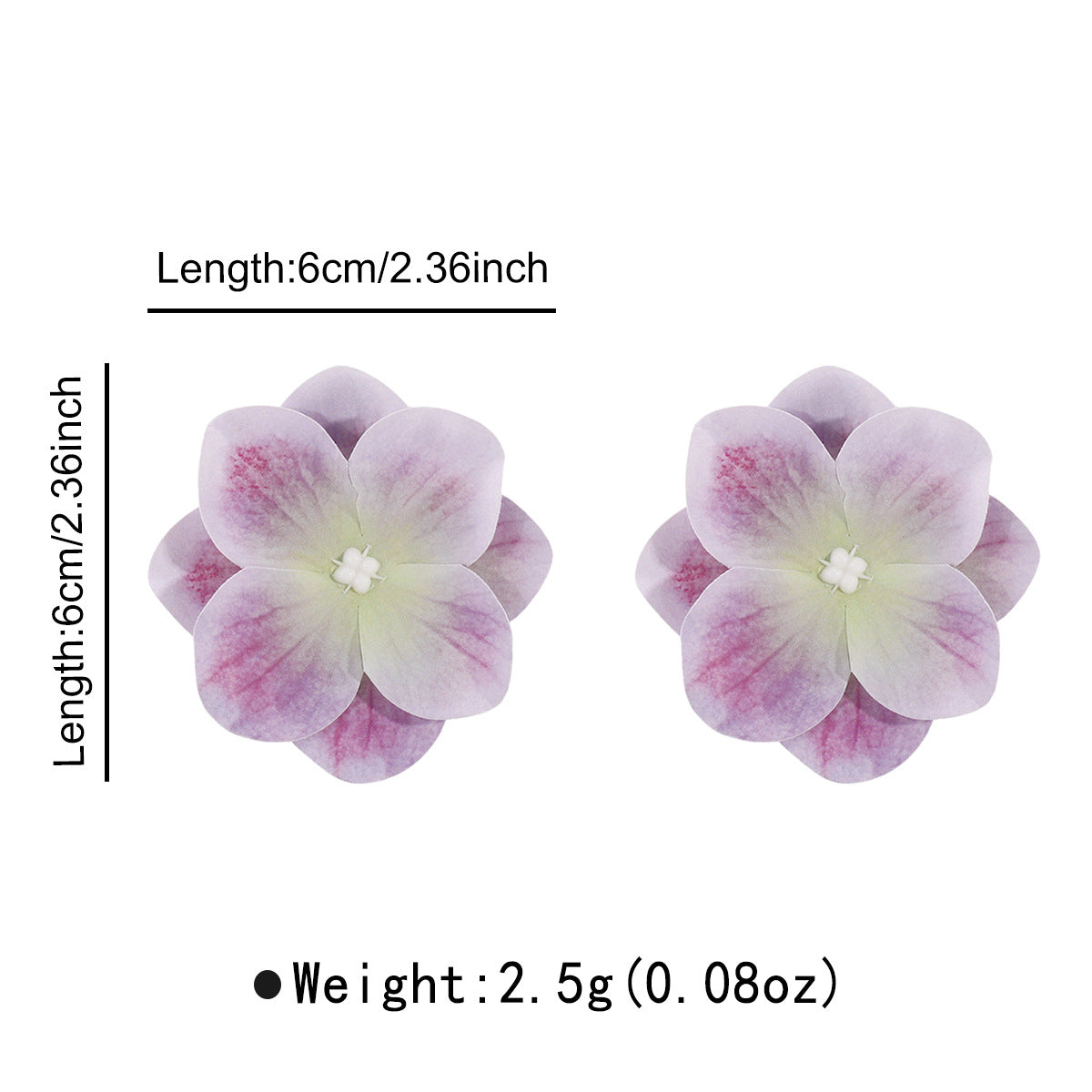 Pendientes de perlas con orquídeas florales frescas para mujer, diseño floral de tela hecho a mano, estilo de vacaciones de primavera y verano.