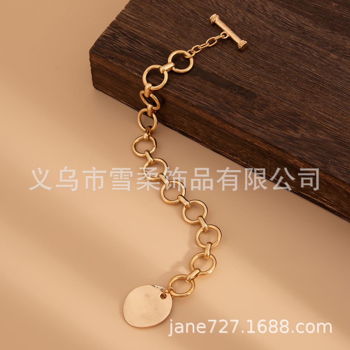 Minimalist Cross Alloy Pendant Necklace Plated Cable Chain for Women