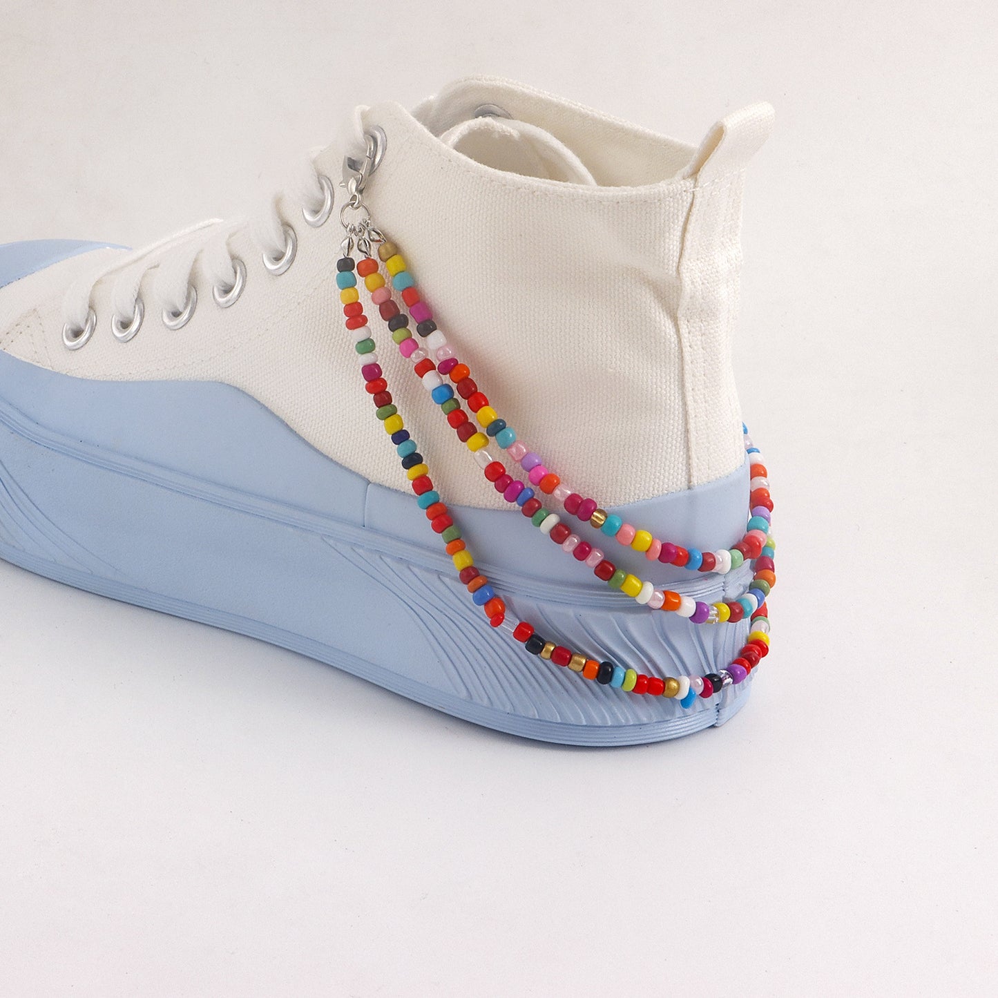 Bohemian Geometric Alloy Anklet for Women with Multilayer Beaded Design and Luxe Minimalist Aesthetic