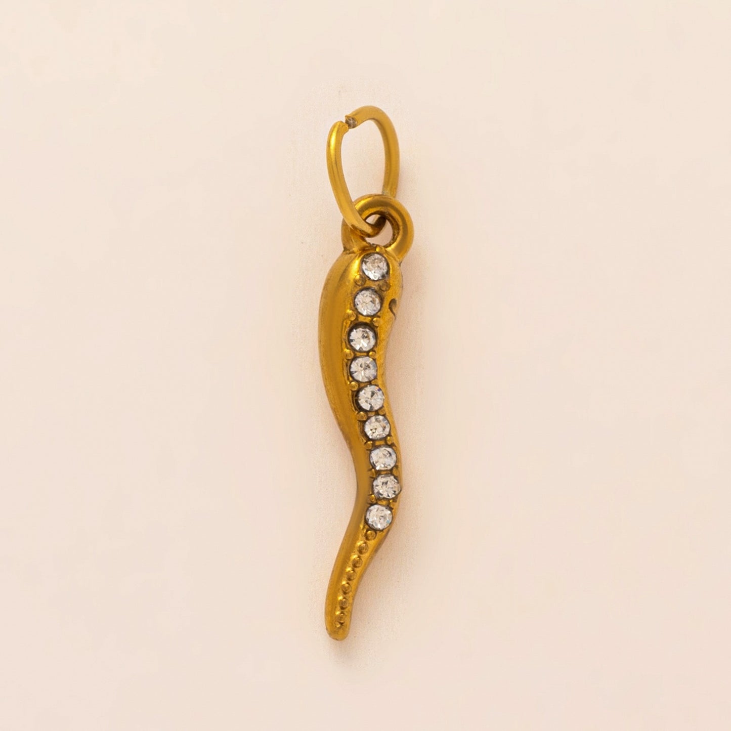 Vintage Fruit Pattern Stainless Steel 18K Gold Plated PVD DIY Charm Bar