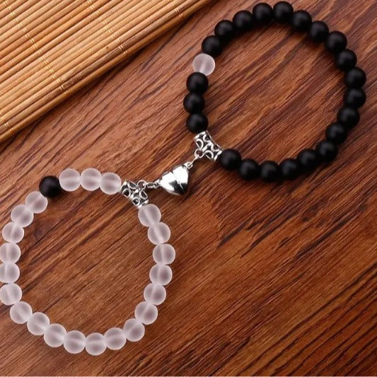 Handmade Geometric Round Stone Bracelet Unisex