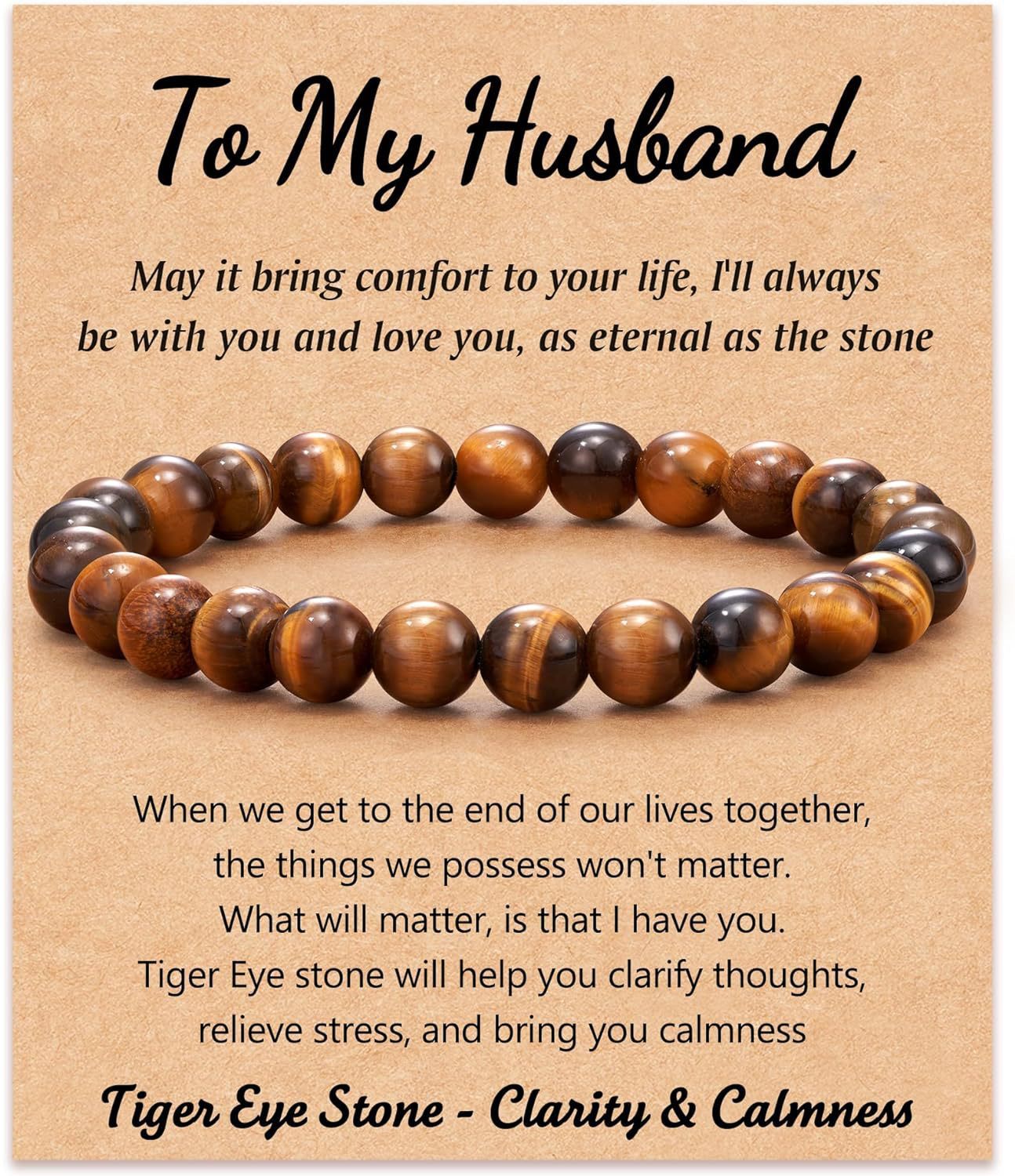 Men's Geometric Round Agate Beaded Bracelet
