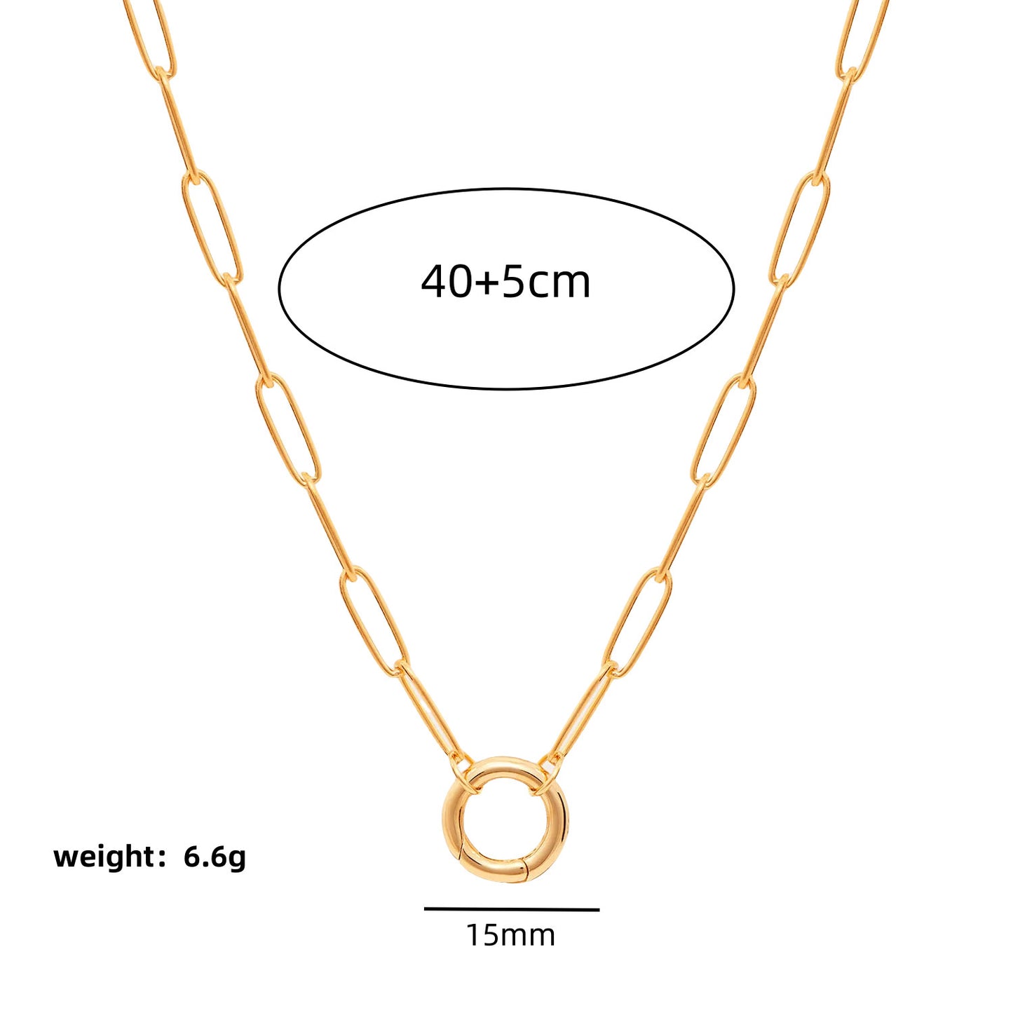 Minimalist 18K Gold Plated Brass Round Geometric Rhinestone Charm Bar for Women
