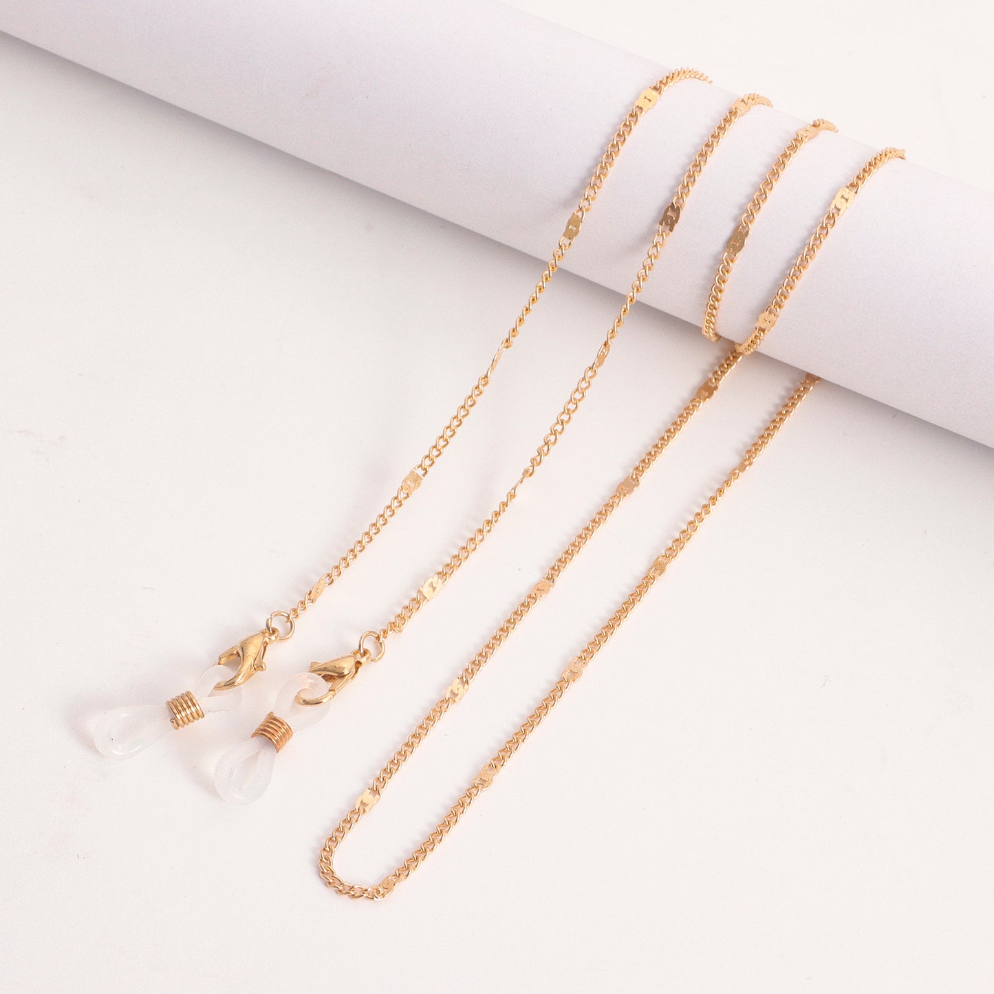Alloy Mask and Glasses Chain