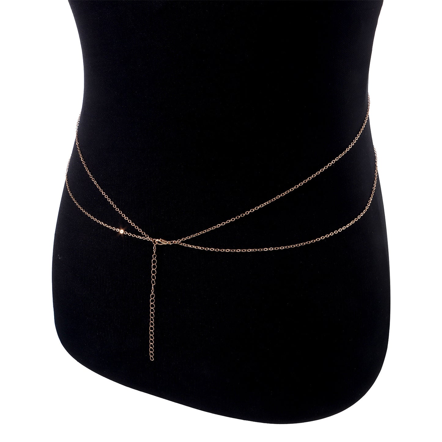 Minimalist Geometric Alloy Pendant Body Chain for Women