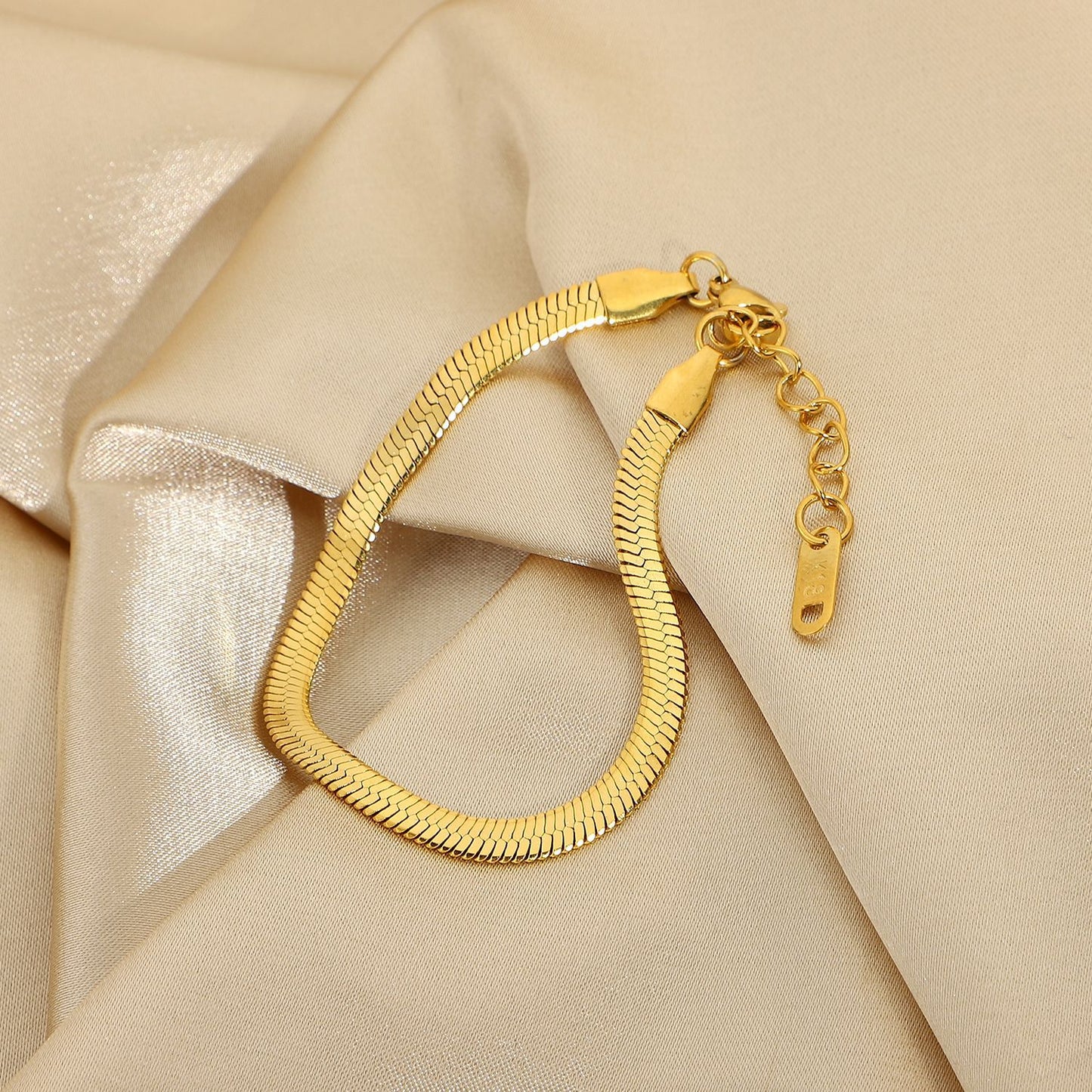 Collana Minimalista a Catena Serpentina in Acciaio Inossidabile Gioielli Geometrici da Donna