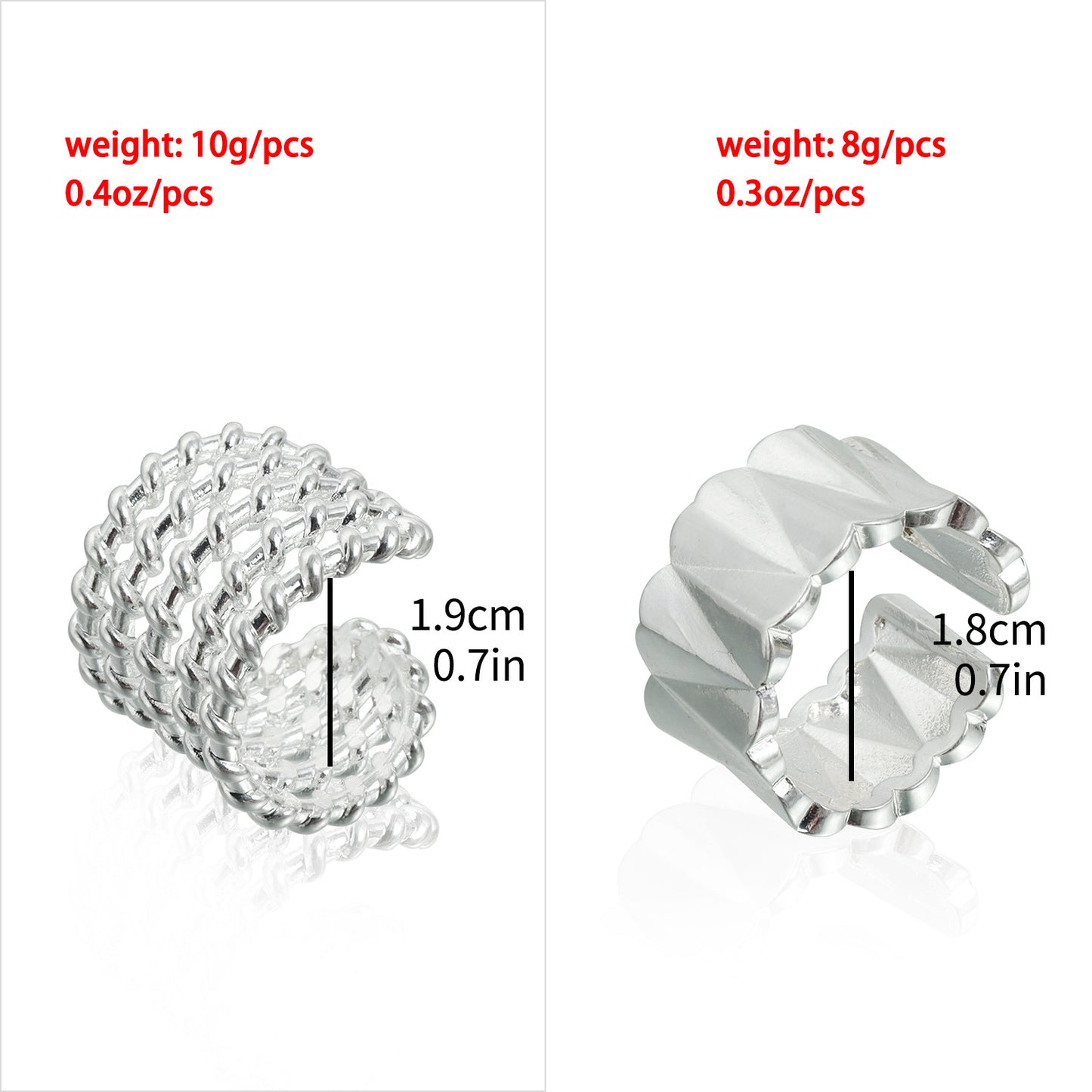 Minimalist Geometric Matte Metal Adjustable Ring with Plated Finish for Women