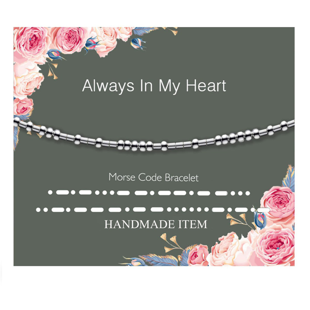 Minimalist Morse Code Hand-woven Stainless Steel Adjustable Bracelet