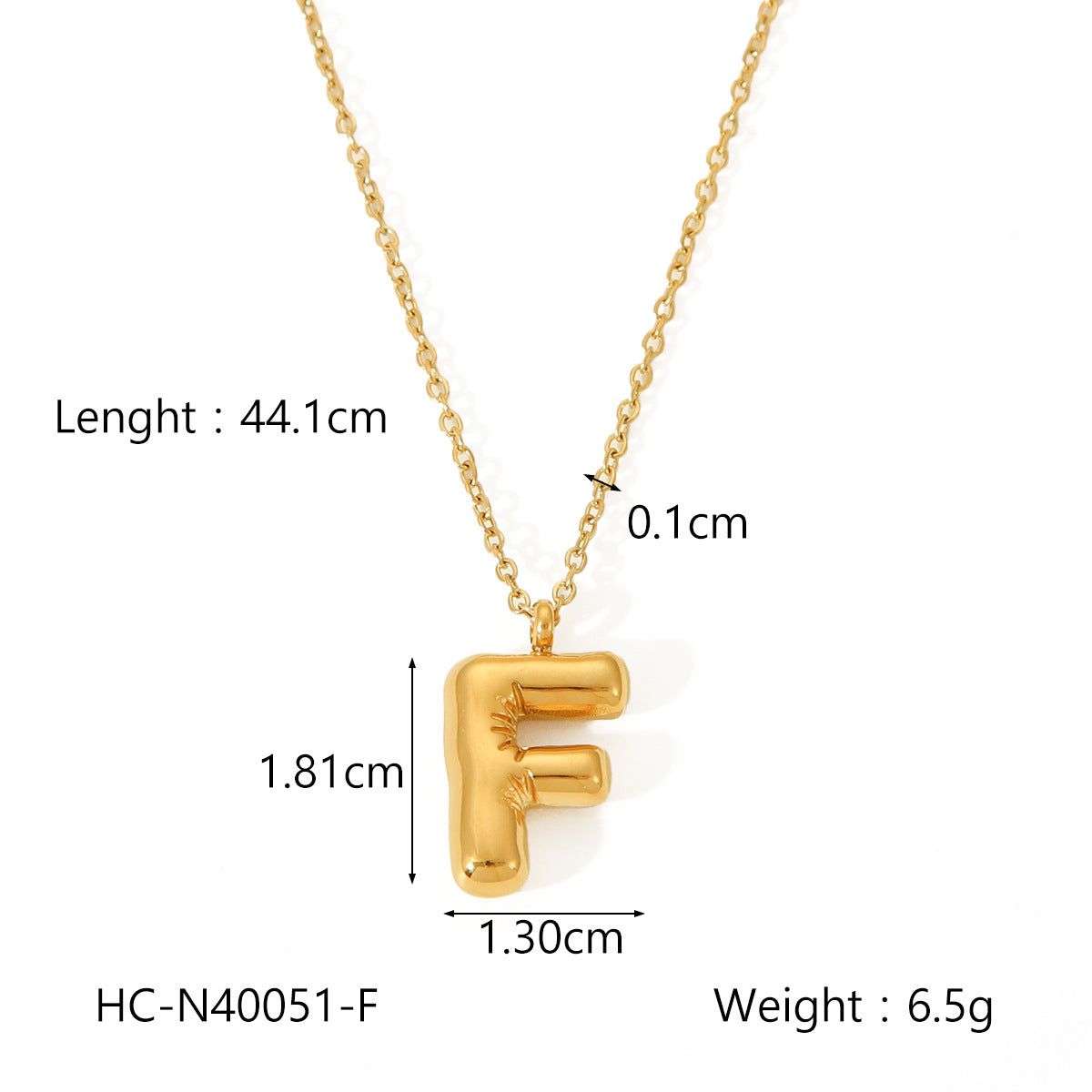 Collana con ciondolo a bolla in acciaio al titanio con finitura galvanica per donna, catena in acciaio inossidabile con ciondolo minimalista alla moda con alfabeto