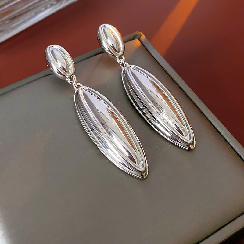 Orecchini da donna vintage floreali geometrici con perle, finitura smaltata, in rame placcato e perni in acciaio inossidabile