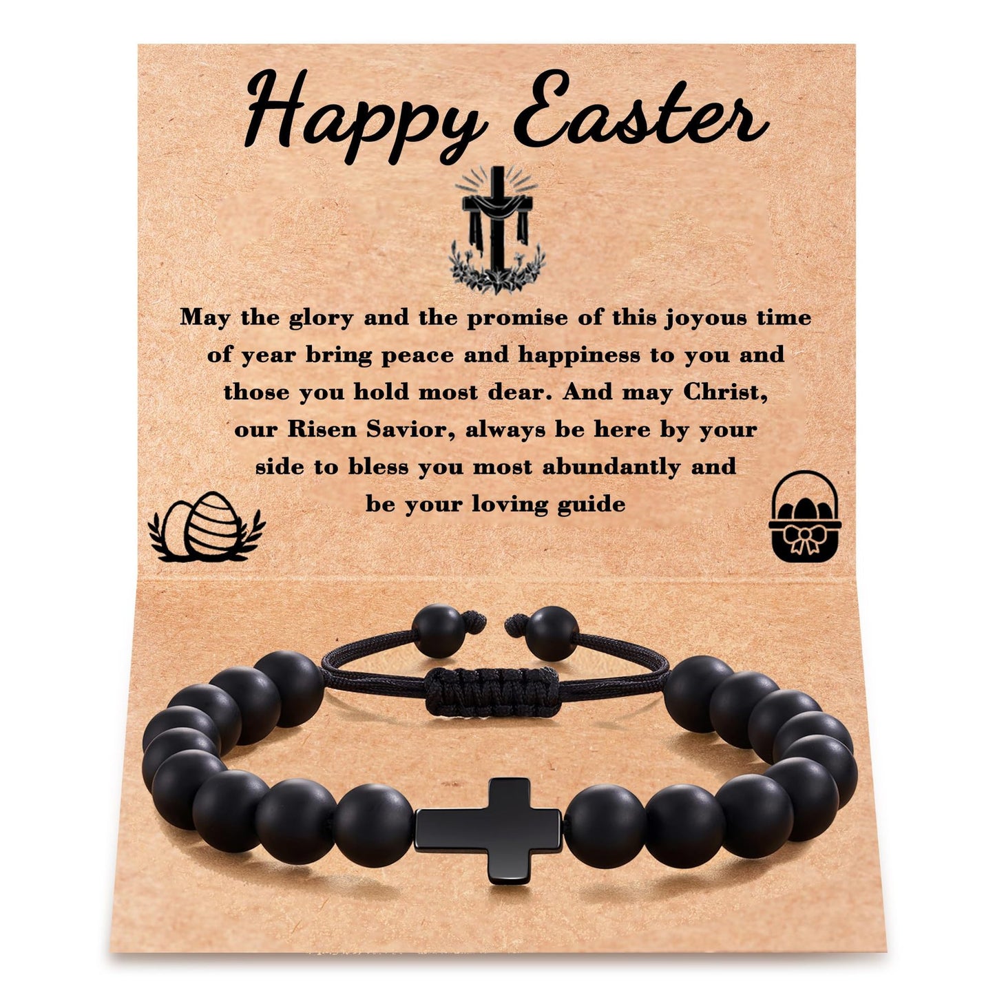 Cross Zebra Print Braided Bracelet Unisex