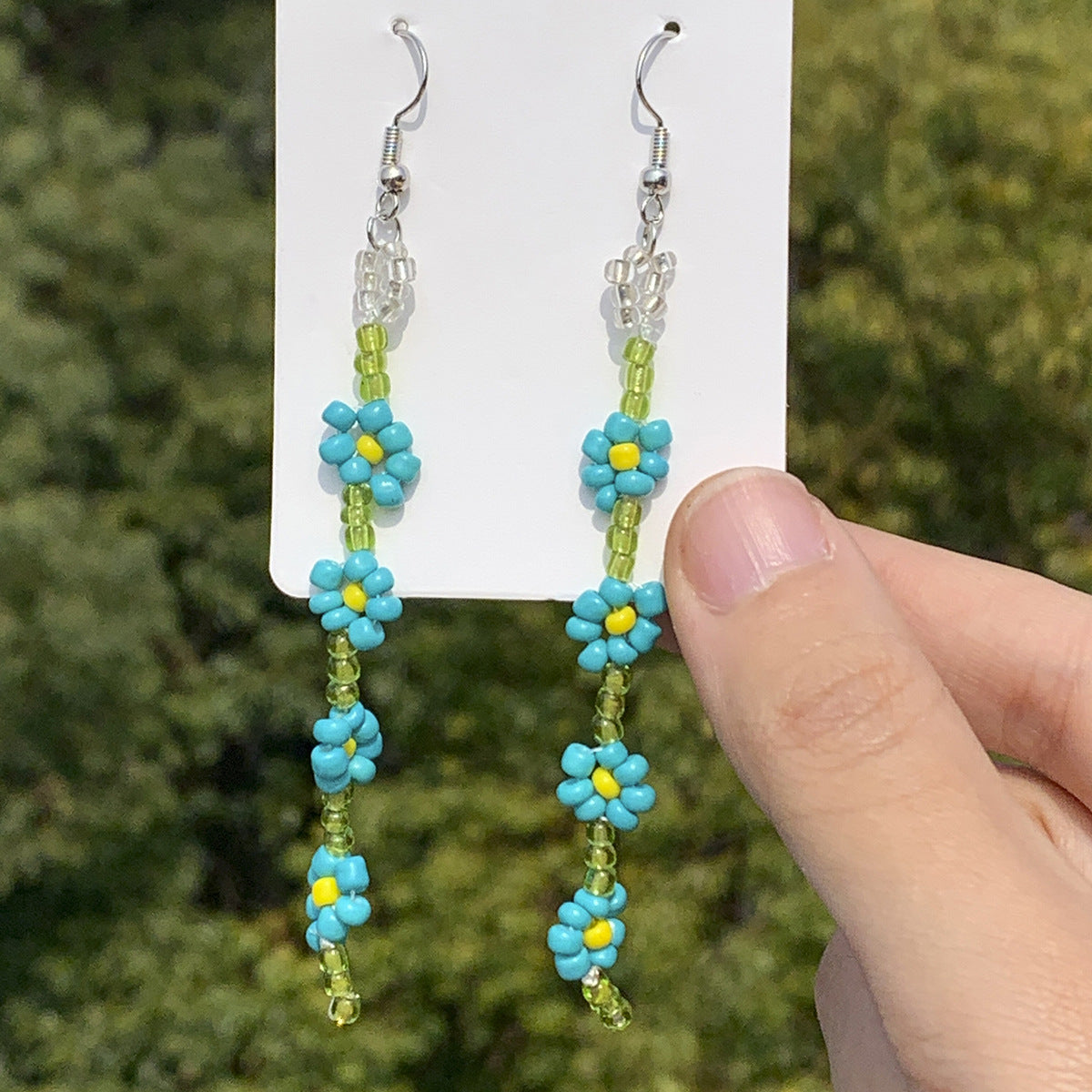 Bohemian Minimalist Floral Alloy Earrings for Women