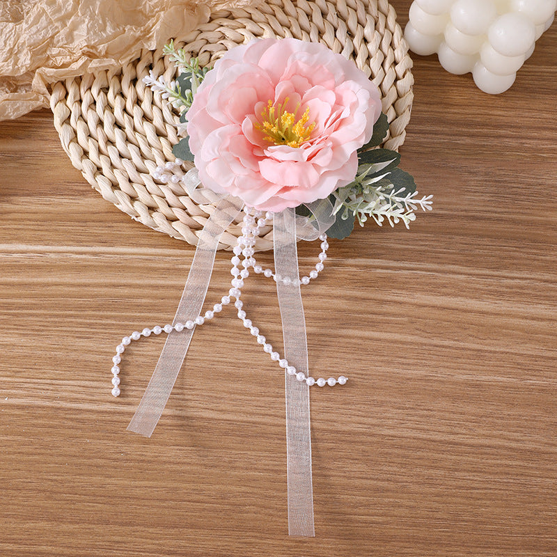 Fermaglio per Capelli a Becco d'Anatra da Donna Stile Naturale a Forma di Fiocco Realizzato in Plastica e Resina con Dettagli Arricciati e in Rete per Matrimoni Damigelle Eventi di Danza