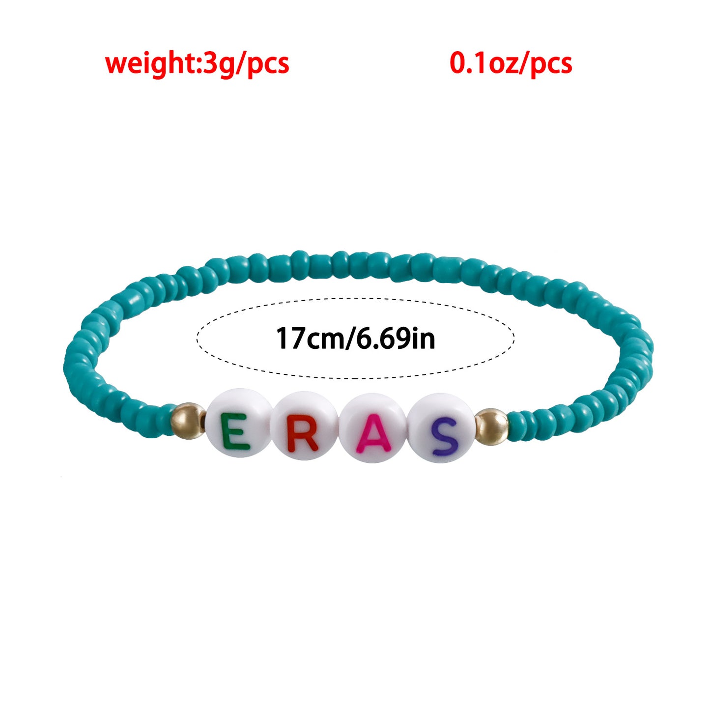 Bohemian Geometric Beaded Bracelet with Plated Finish for Women
