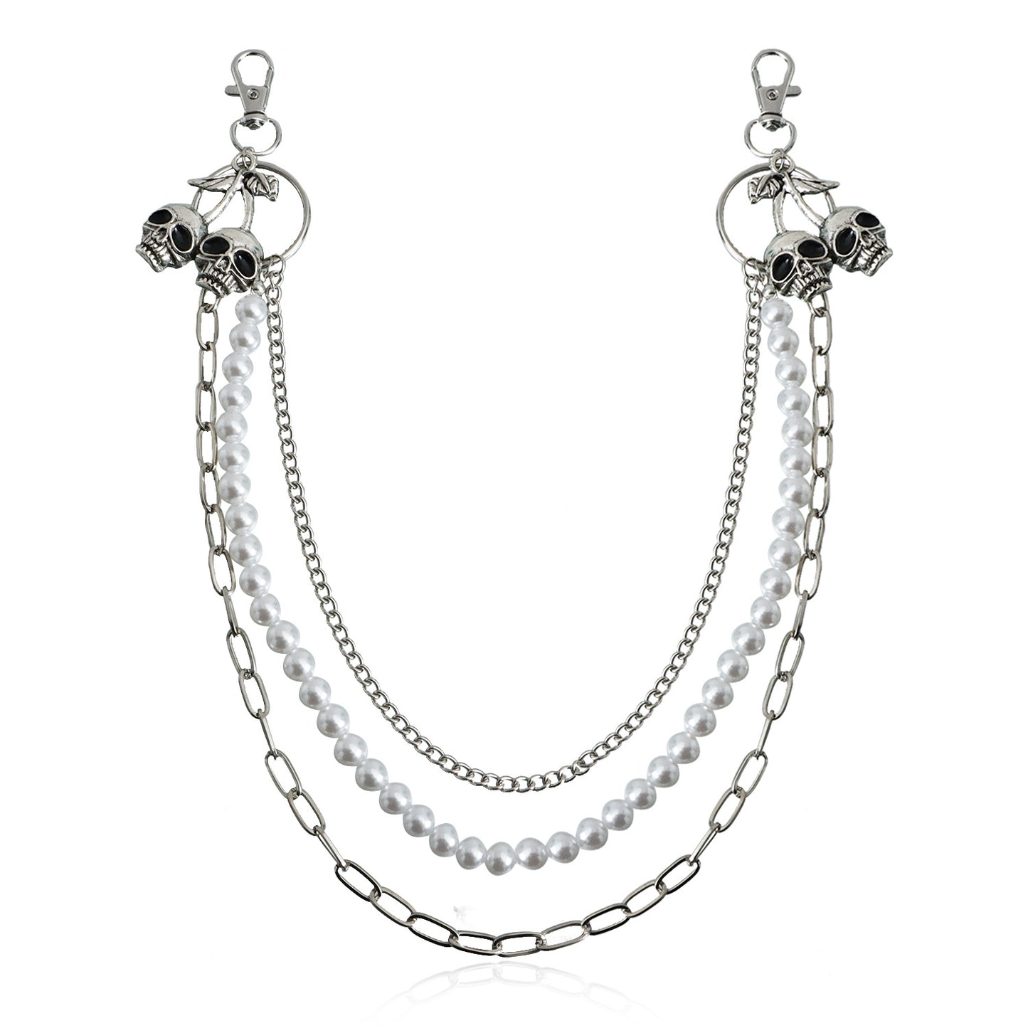 Punk Minimalist Skull Metal Waist Chain for Women