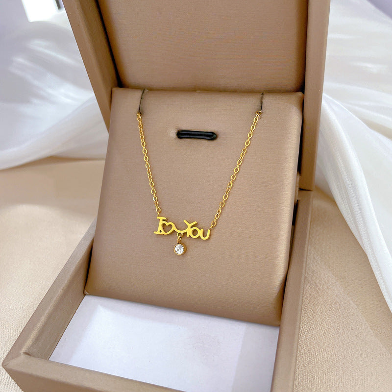 Minimalist Geometric Titanium Steel Plated Necklace for Unisex