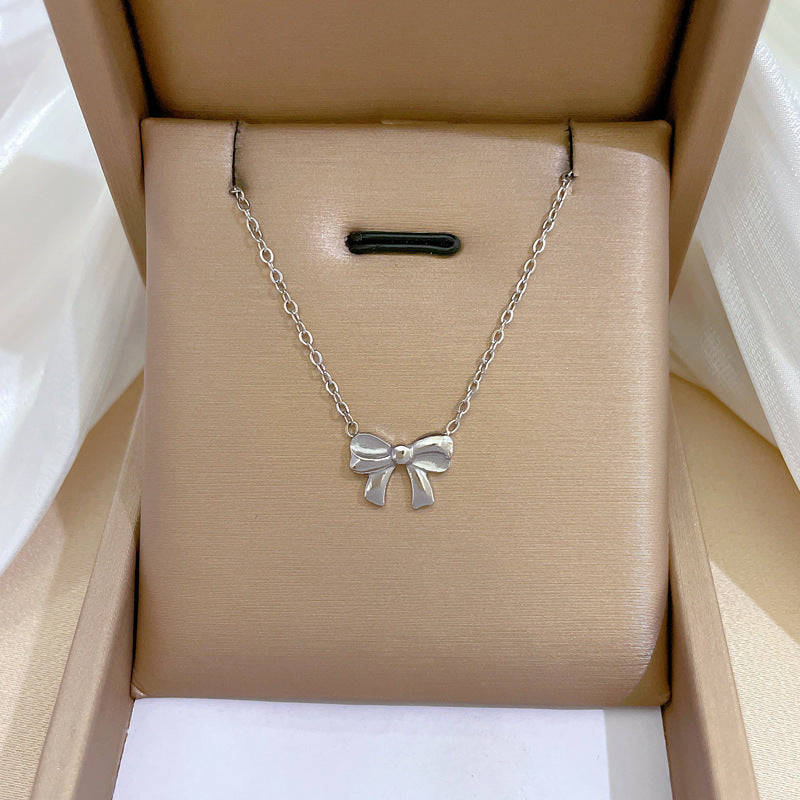 Geometric Minimalist Titanium Steel Plated Necklace with Stainless Steel 304 Pendant for Unisex
