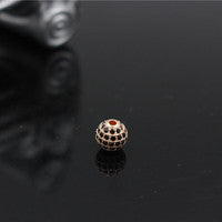 Plated Alloy Rhinestone Charm Bar