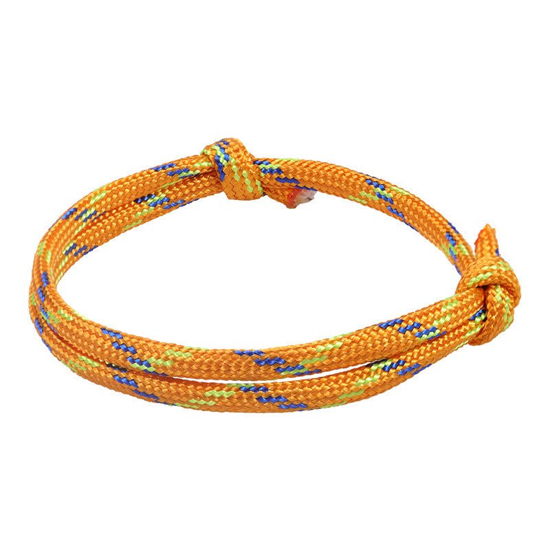 Fashion Geometric Star Pattern Woven Friendship Bracelet Adjustable Cord Handmade Gift for Teens Unisex
