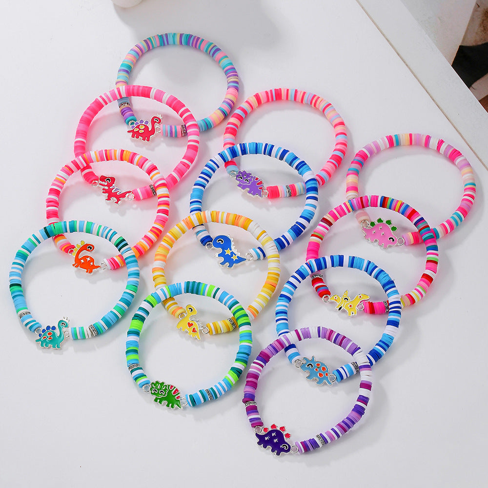 Cute Drip Oil Animal Resin Bracelet for Kids