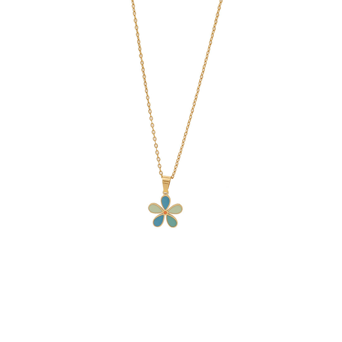 Collana da donna con ciondolo a farfalla e elefante colorati in acciaio inossidabile con smalto