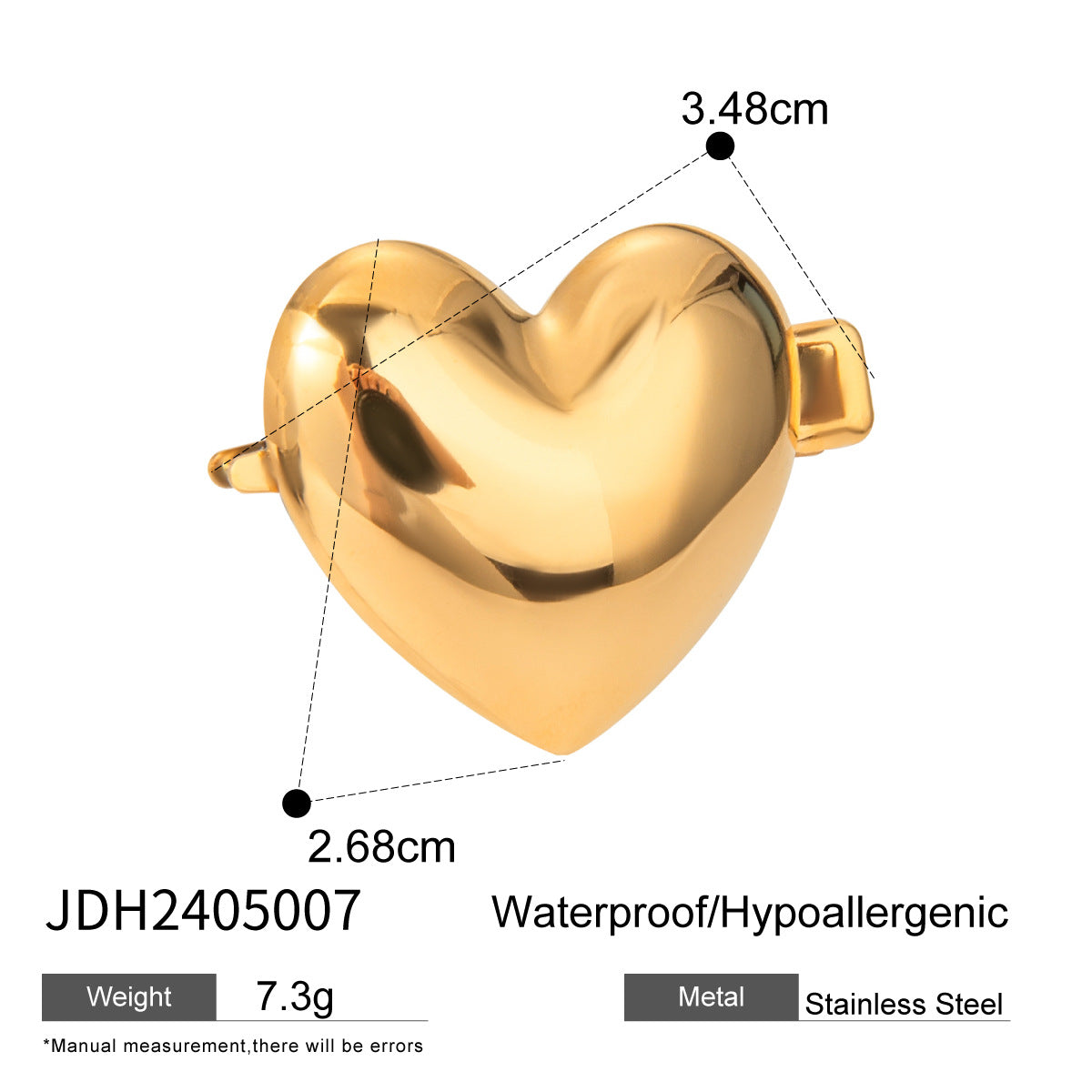 Minimalist U-Shaped Stainless Steel Hair Tie for Women with Plated Finish and High Elasticity