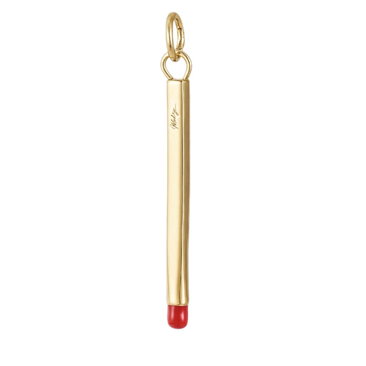 Cute Mini Croissant Floral Brass Plated Necklace Pendant for Women