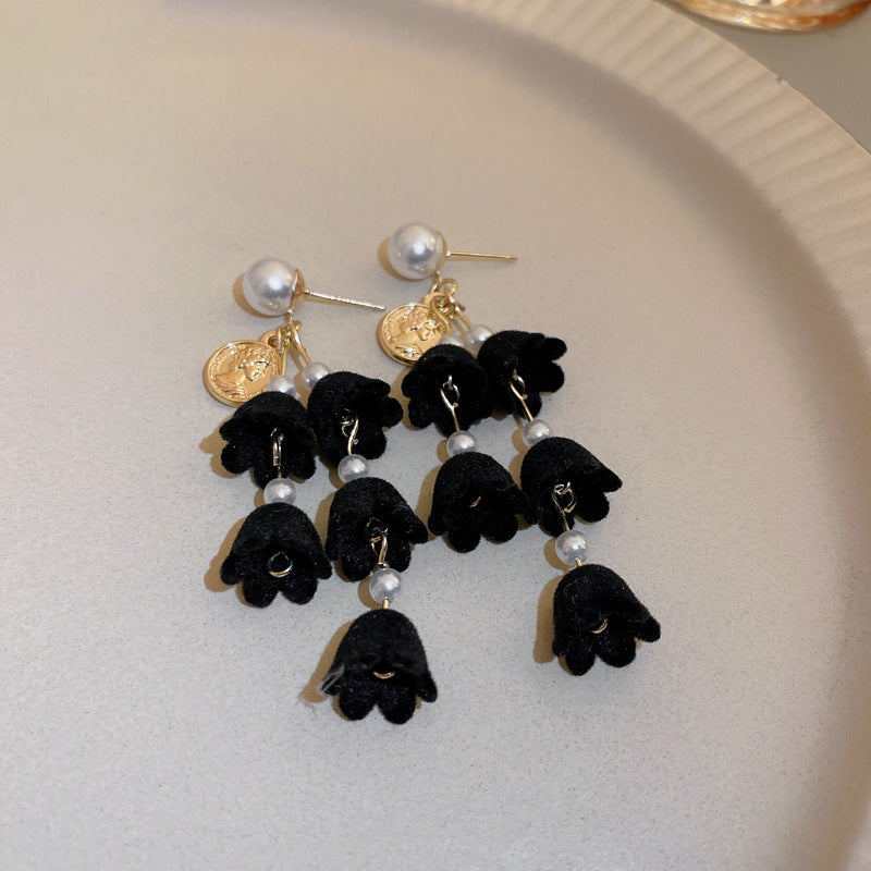 Pendientes ovalados de acrílico estilo vintage francés con postes de acero, diseño geométrico, acabado electrochapado, joyería elegante y ligera de lujo para las orejas