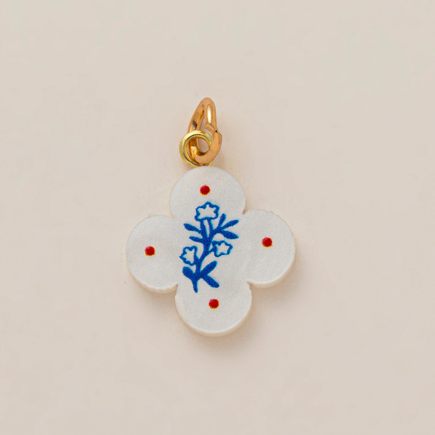 Vintage 18K Gold Plated Brass DIY Charm Bar Pendant