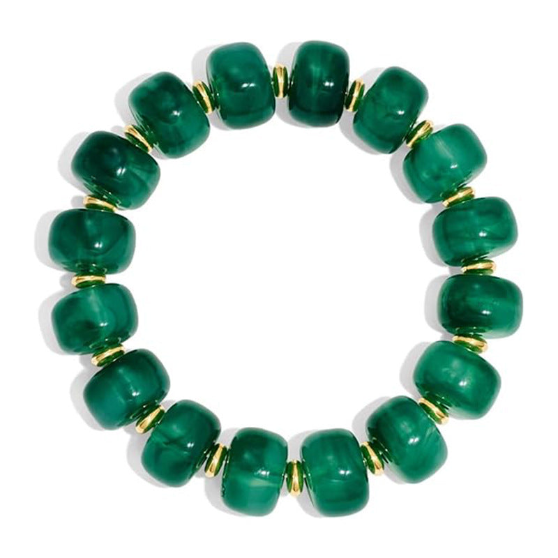 Minimalist Casual Oval Round Acrylic Bracelet Unisex Fashion Jewelry