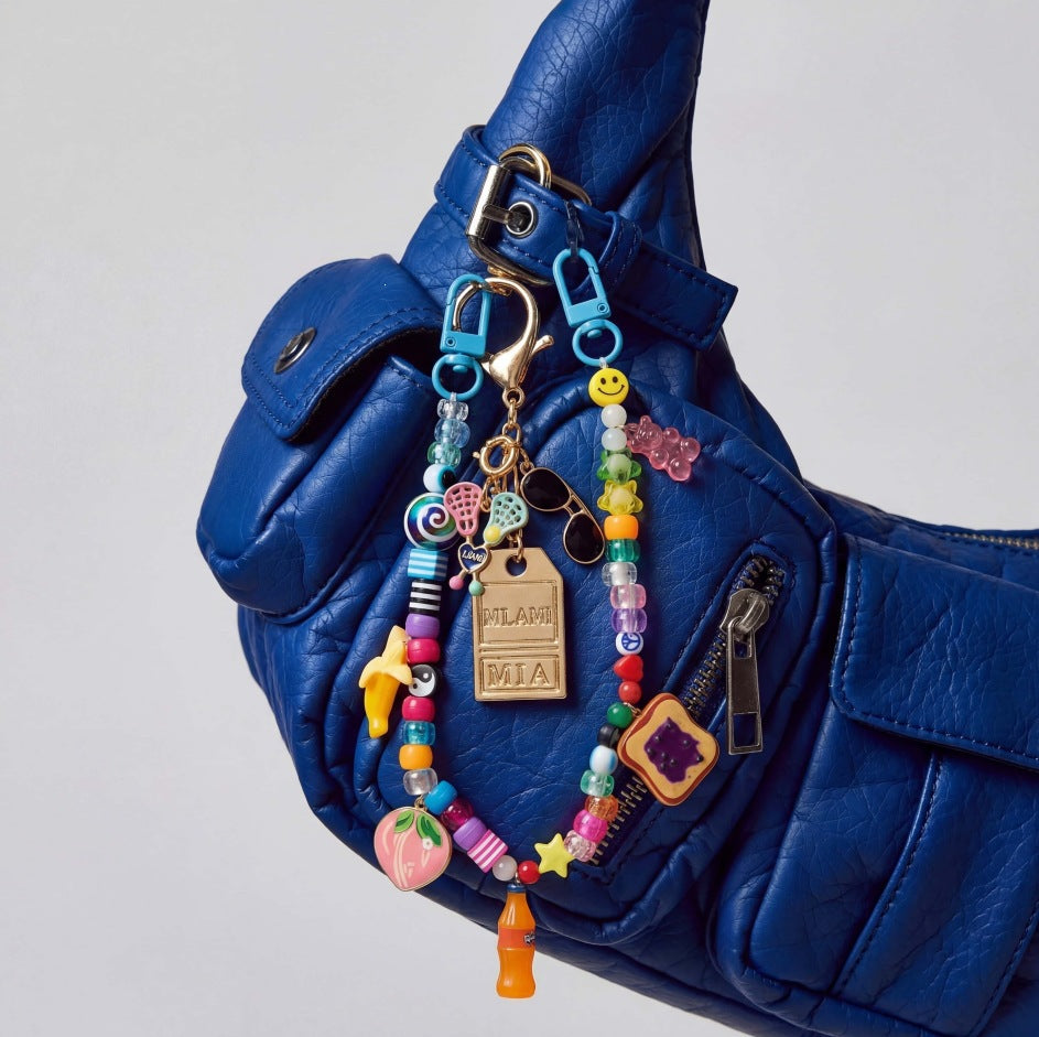 Sweet Colorful Acrylic Keychain with Food Patterns